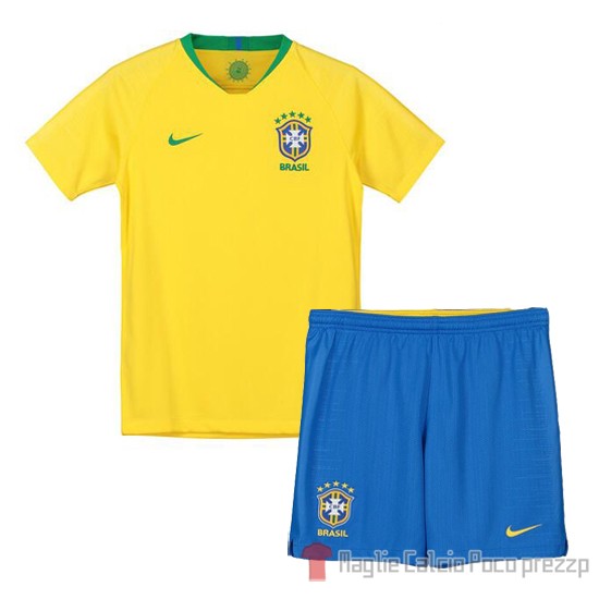 Maglia Brasile Home Bambino 2018 - Clicca l'immagine per chiudere